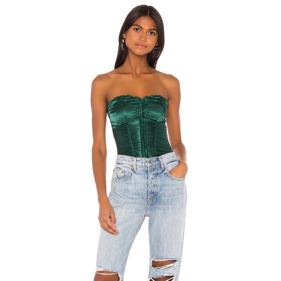 ❌SOLD❌ superdown Sevilla Corset Top in Green S - Picture 4 of 9